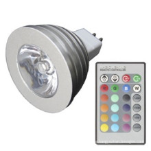 Sincronización RGB Multicolor Cambiando 3W MR16 Bombilla LED